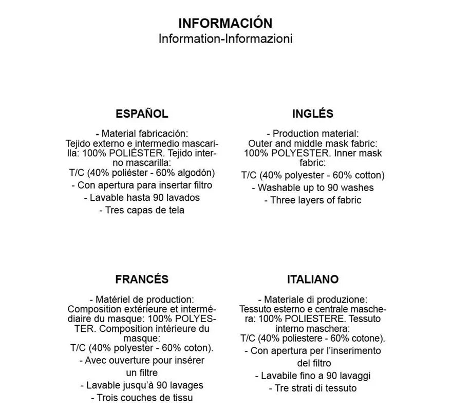 Translation missing: pt-PT.Mascarilla 3 Capas de Tela Payaso de los Globos para adultos