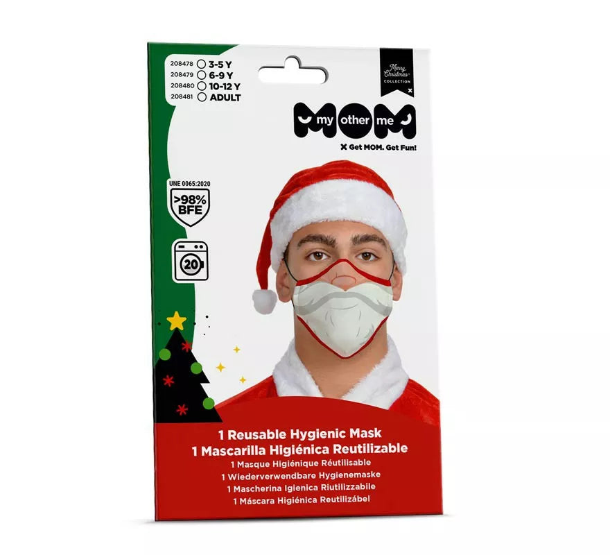 Translation missing: pt-PT.Mascarilla higiénica adultos Papá Noel Navidad