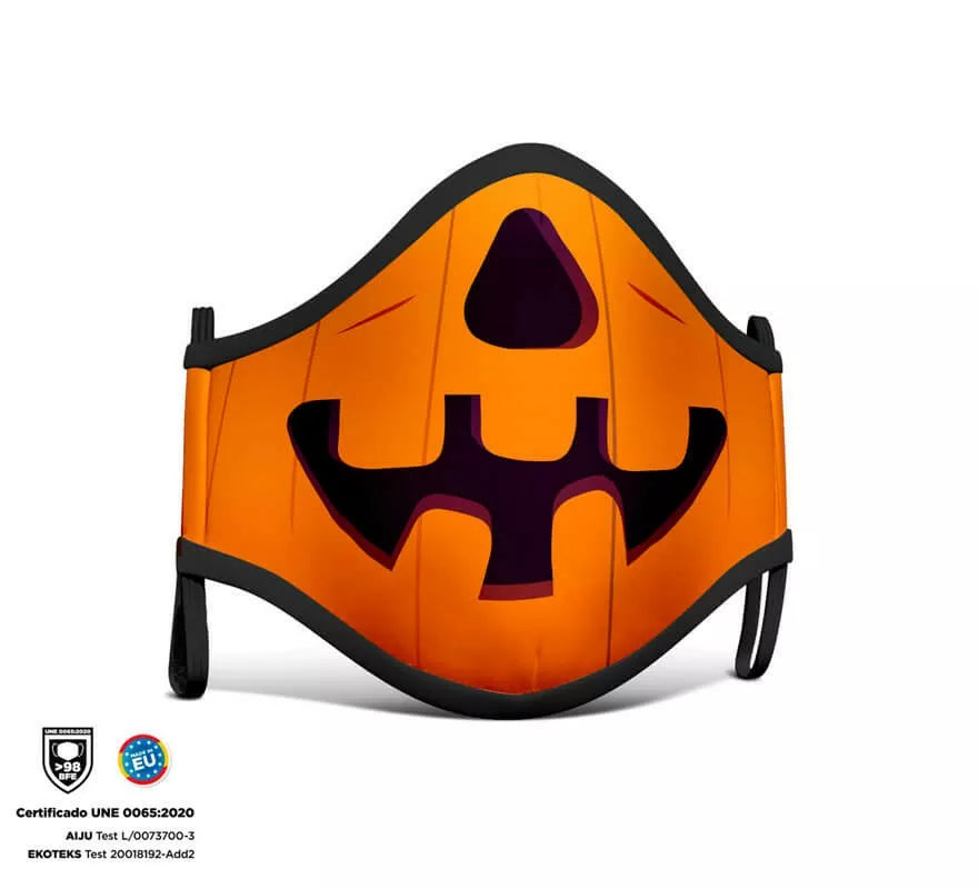 Translation missing: pt-PT.Mascarilla Higiénica Halloween Calabaza Infantil