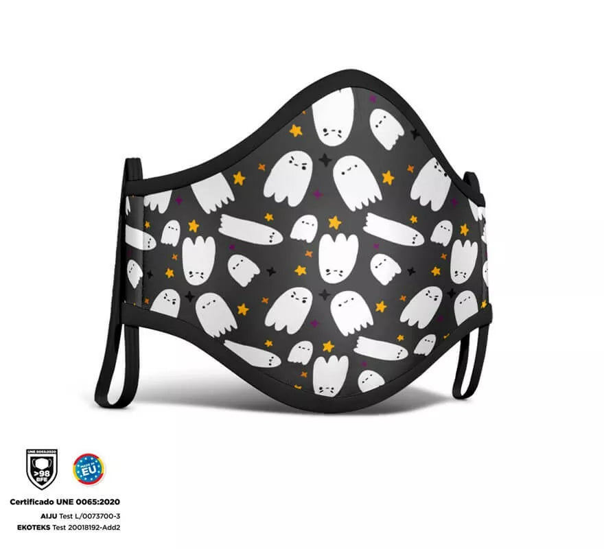 Mascarilla Higiénica Halloween Fantasma Infantil