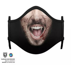 Máscara higiênica de vampiro de Halloween para crianças
