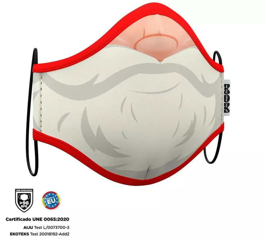 Mascarilla higiénica infantil Papá Noel Navidad