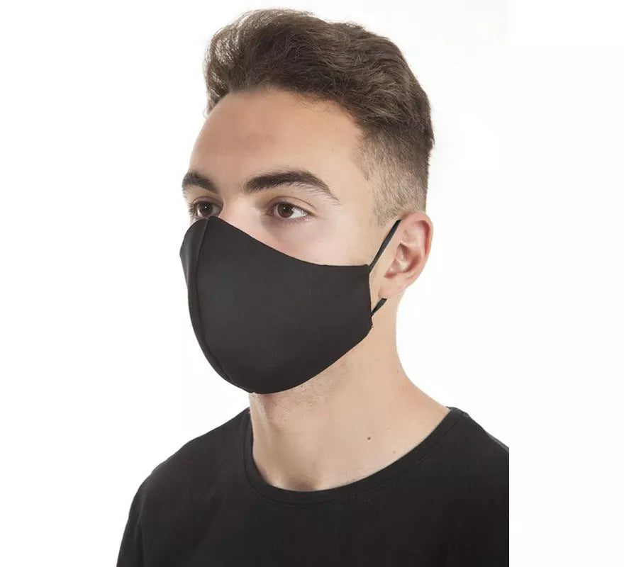 Translation missing: pt-PT.Mascarilla Higiénica Protectora Neopreno Negra con gomas