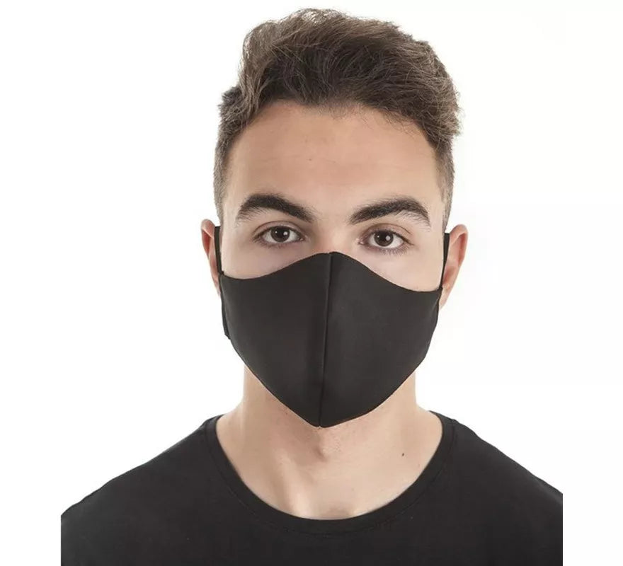 Translation missing: pt-PT.Mascarilla Higiénica Protectora Neopreno Negra con gomas