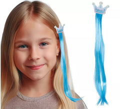 Cadeado azul com coroa de 35 cm