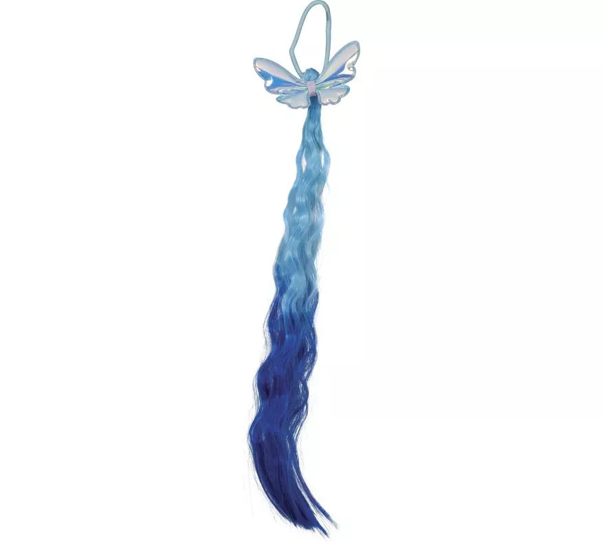 Translation missing: pt-PT.Mechón azul con Mariposa de 35 cm