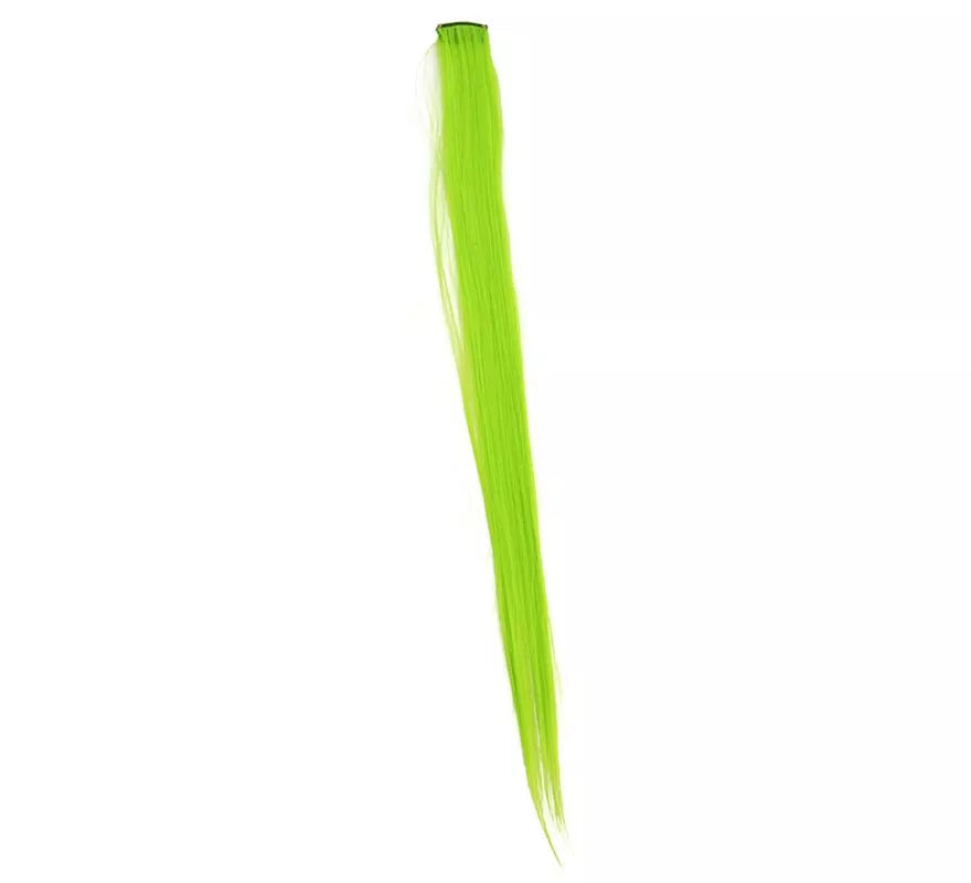 Translation missing: pt-PT.Mechón de Cabello verde claro en colores surtidos de 55 cm