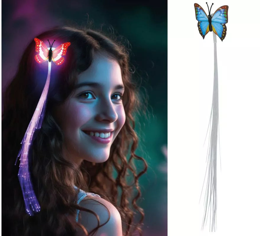 Mechón Led de 33 cm con Mariposa