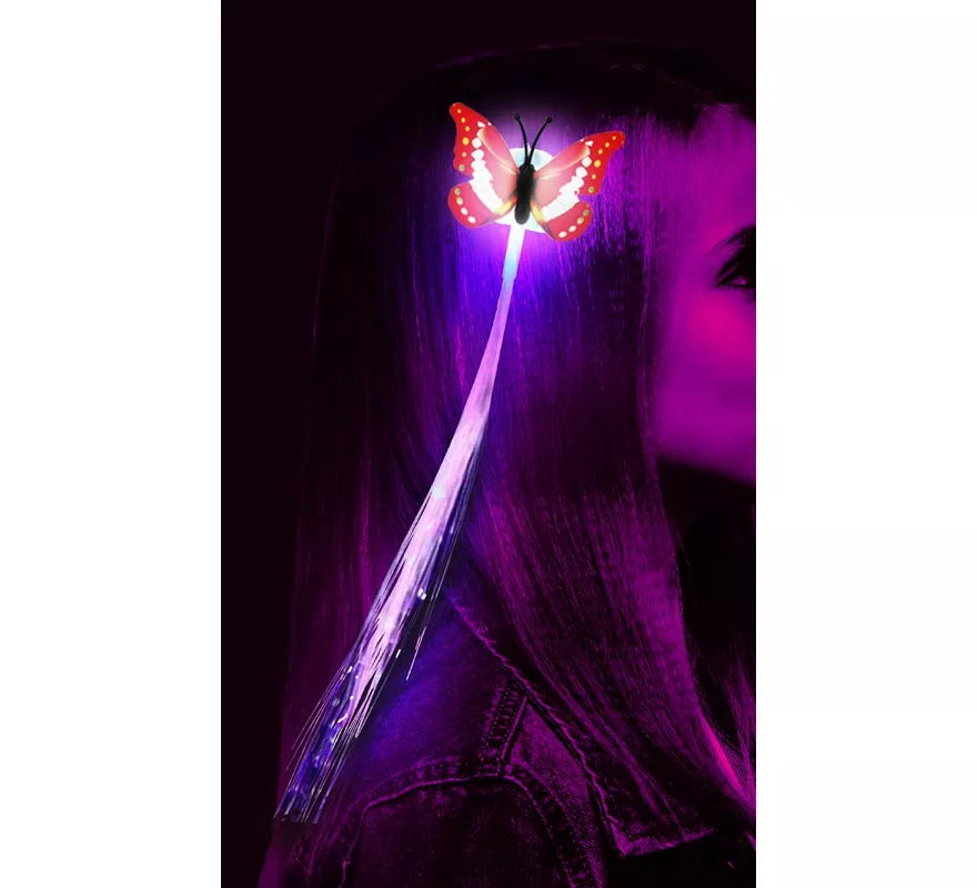 Mechón Led de 33 cm con Mariposa
