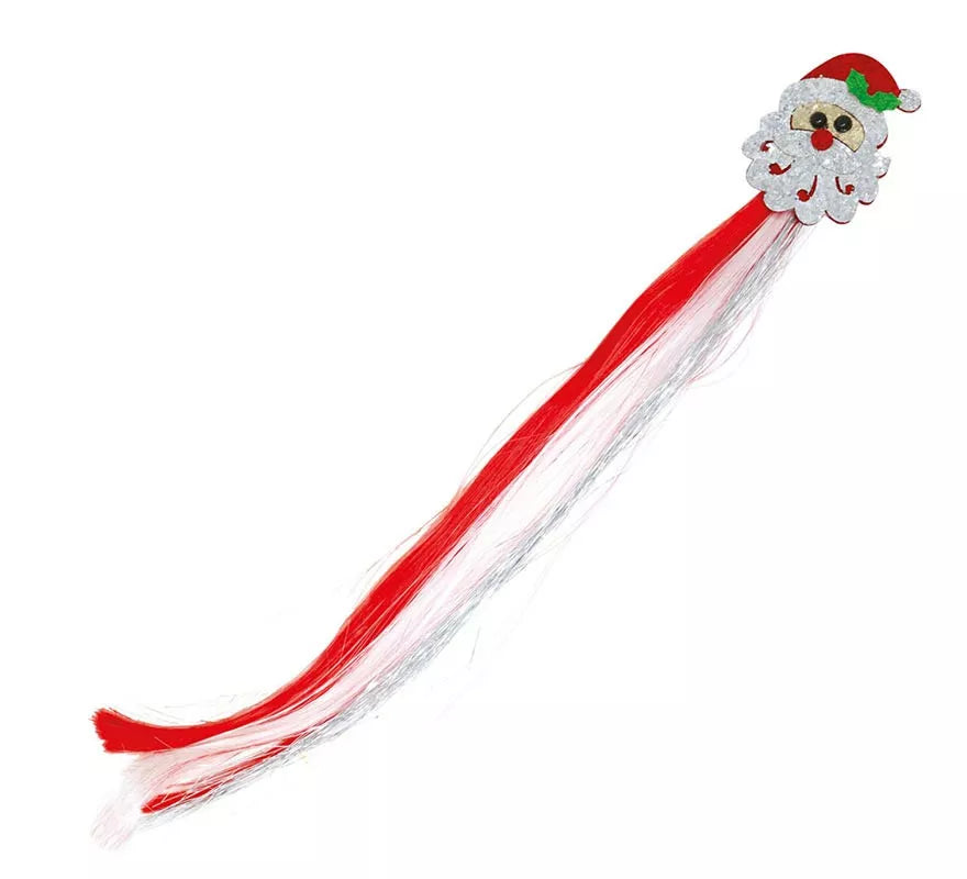 Translation missing: pt-PT.Mechón Papá Noel para cabello infantil de 30 cm