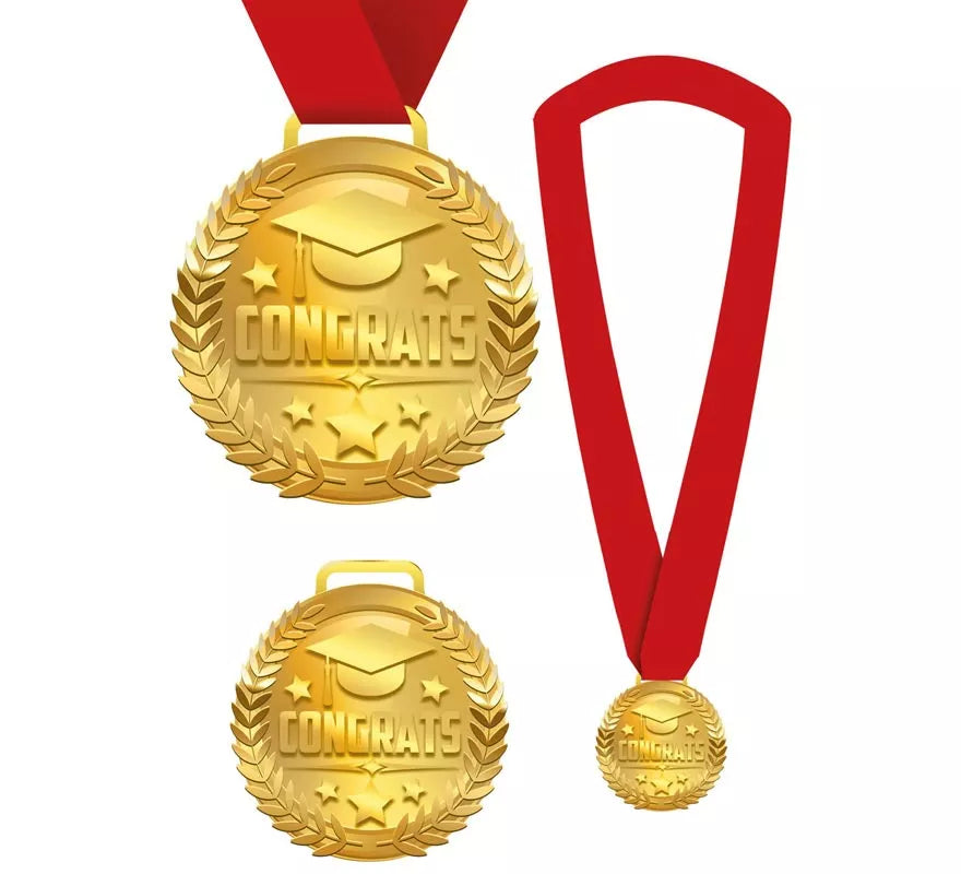 Translation missing: pt-PT.Medalla Congrats con Cinta roja
