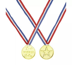 Medalha do vencedor com fita tricolor