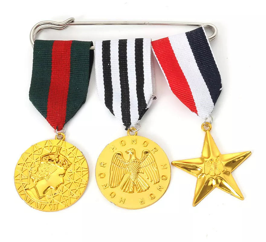 Translation missing: pt-PT.Medallas de Honor Militar doradas con cinta