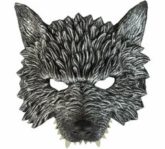Meia Máscara de Lobo Cinzento