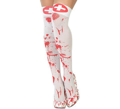 Meias de enfermeira com sangue