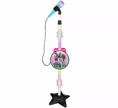 Microfone de pedestal Monster High com amplificador