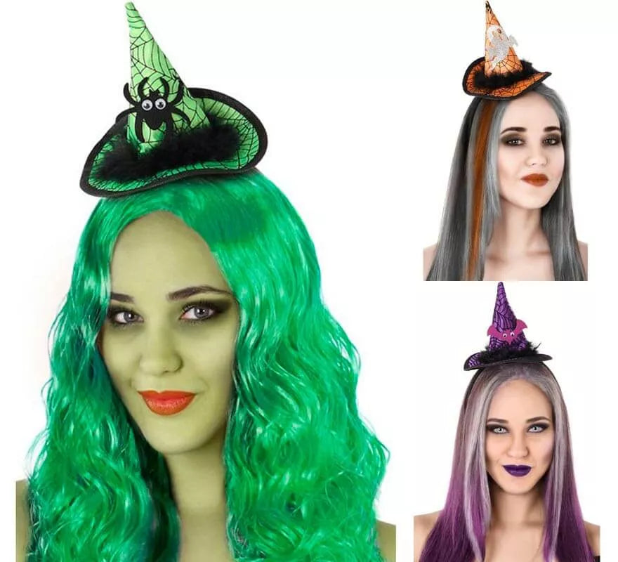 Mini Sombrero de Bruja en Varios colores