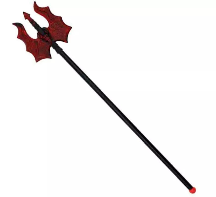 Translation missing: pt-PT.Mini Tridente negro y rojo de juguete de 56 cm