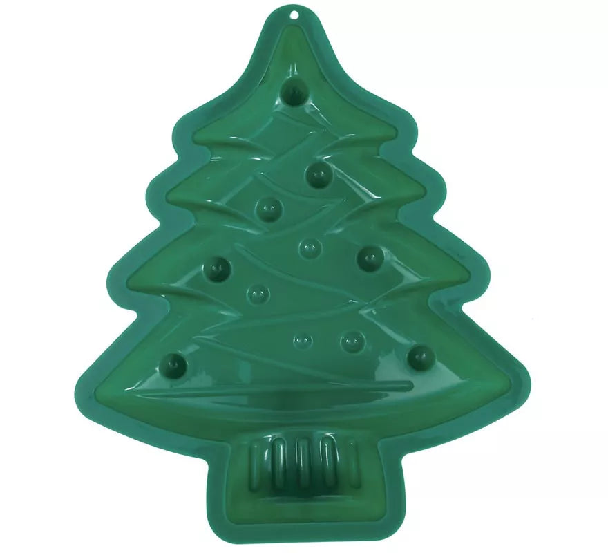 Translation missing: pt-PT.Molde Árbol de Navidad de Silicona para Pasteles 18x16 cm