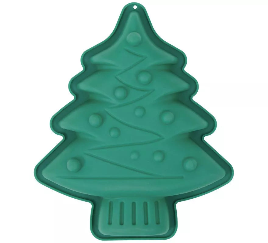 Translation missing: pt-PT.Molde Árbol de Navidad de Silicona para Pasteles 18x16 cm
