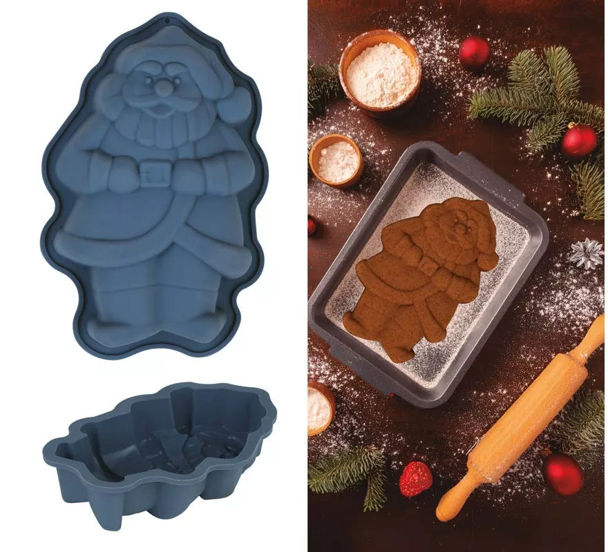 Translation missing: pt-PT.Molde Papá Noel de Silicona para Pasteles 17x12 cm