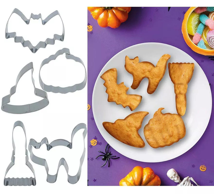 Translation missing: pt-PT.Moldes Metálicos para 5 Galletas Halloween