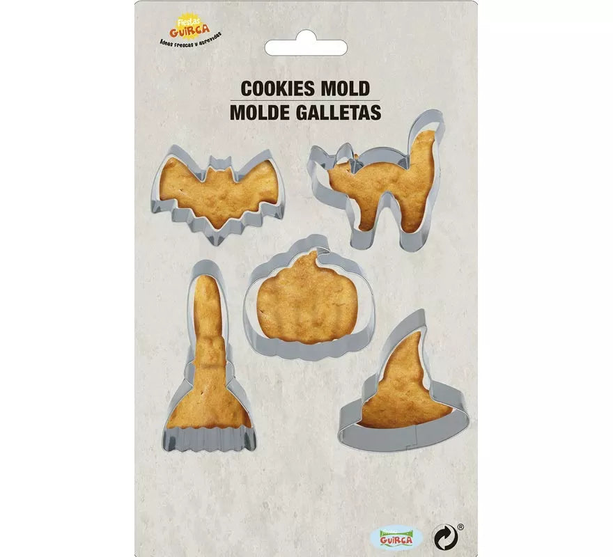 Translation missing: pt-PT.Moldes Metálicos para 5 Galletas Halloween