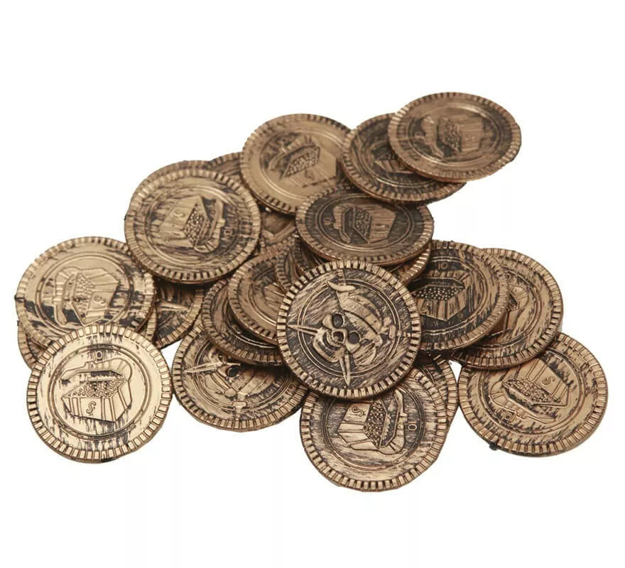 Translation missing: pt-PT.Monedas imitación oro de Pirata o Ladrón