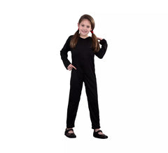 Macacão de malha preta 5-6 anos