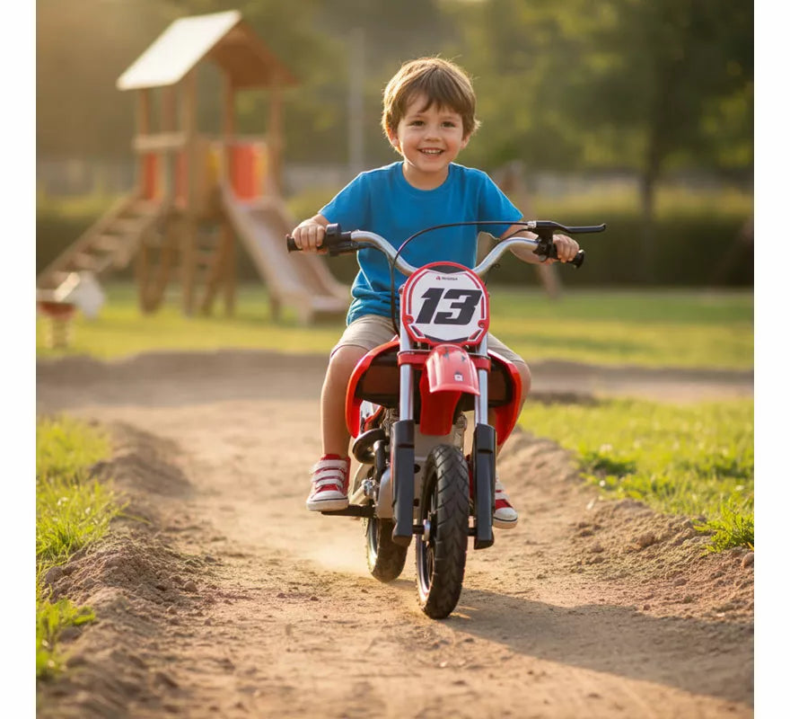 Moto Eléctrica Infantil Cross Motard 24V roja