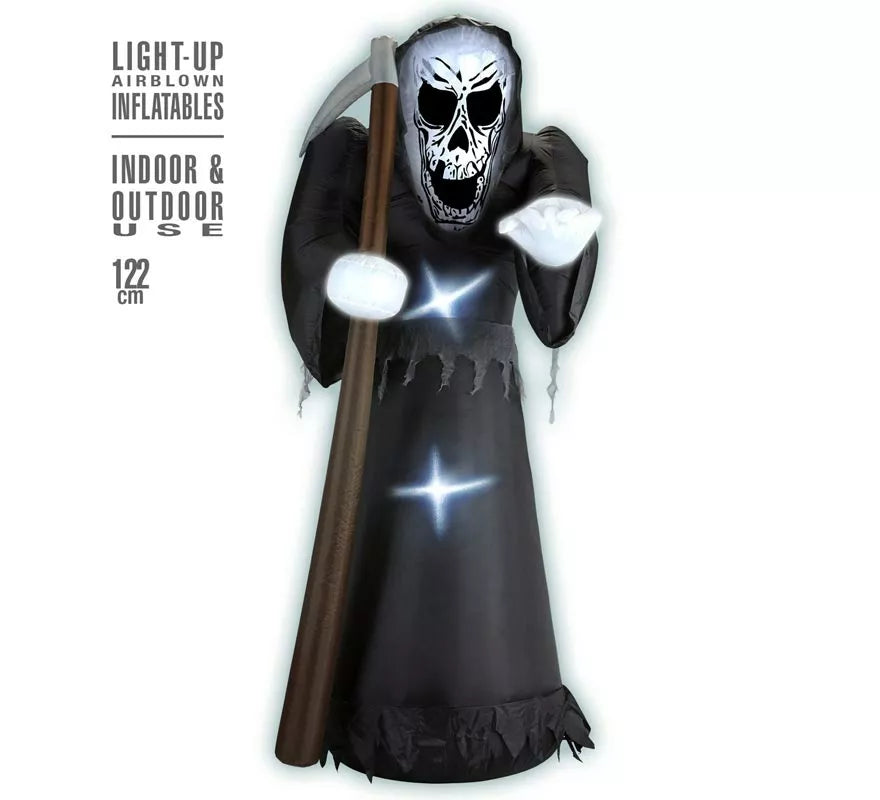 Translation missing: pt-PT.Muerte Auto Hinchable de Halloween con Iluminación de 122 cm