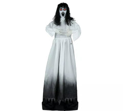 Mulher Zumbi com Luz Sonora Móvel de 180 cm