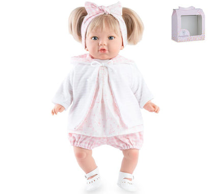 Muñeca Alina Vichy de 45 cm presentación en Estuche