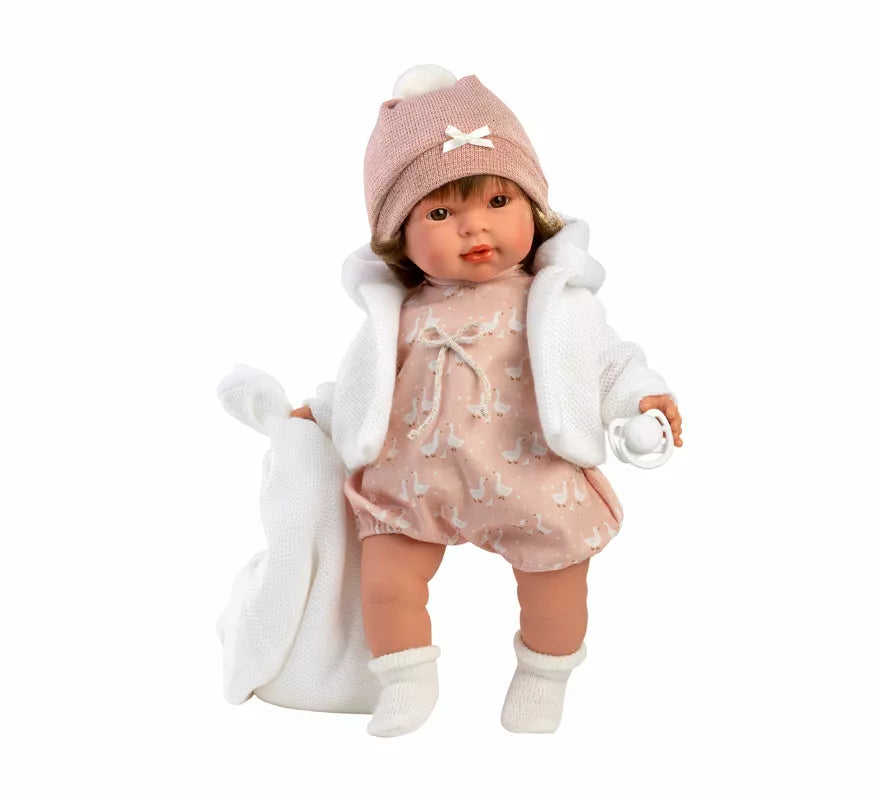 Translation missing: pt-PT.Muñeca Carla Llorona de 42 cm con Mantita y Conjunto