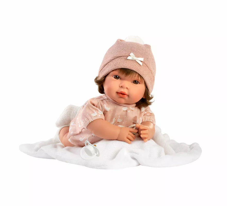 Translation missing: pt-PT.Muñeca Carla Llorona de 42 cm con Mantita y Conjunto