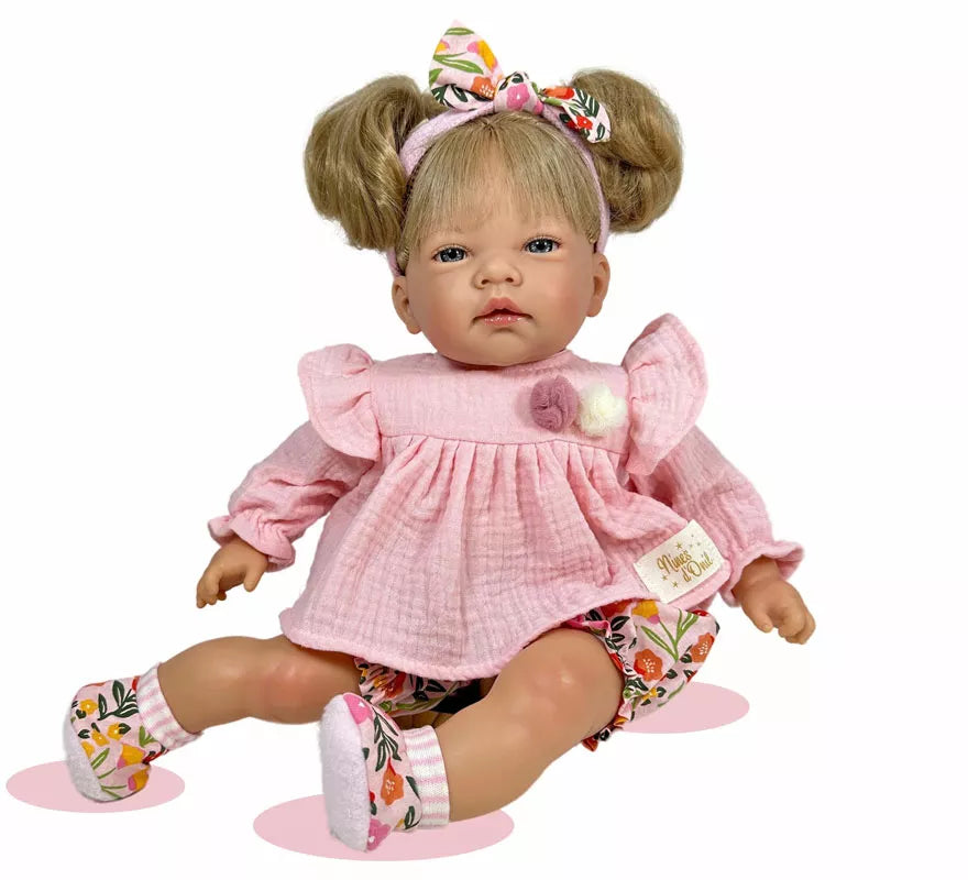Translation missing: pt-PT.Muñeca Celia Floral rosa de 45 cm
