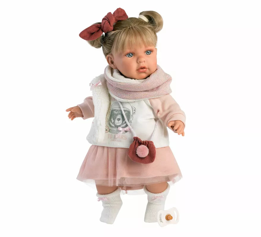 Translation missing: pt-PT.Muñeca Julia Llorona de 42 cm con Falda de Tul y Accesorios