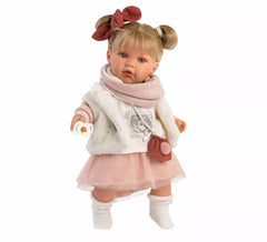 Boneca Julia Llorona 42 cm com saia de tule e acessórios