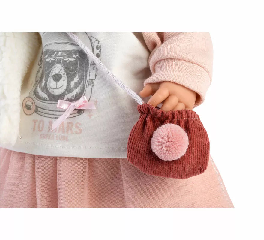 Muñeca Julia Llorona de 42 cm con Falda de Tul y Accesorios