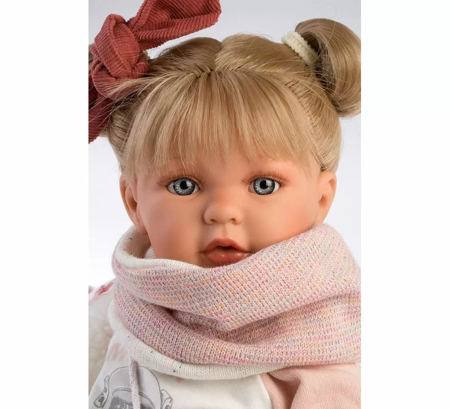 Muñeca Julia Llorona de 42 cm con Falda de Tul y Accesorios
