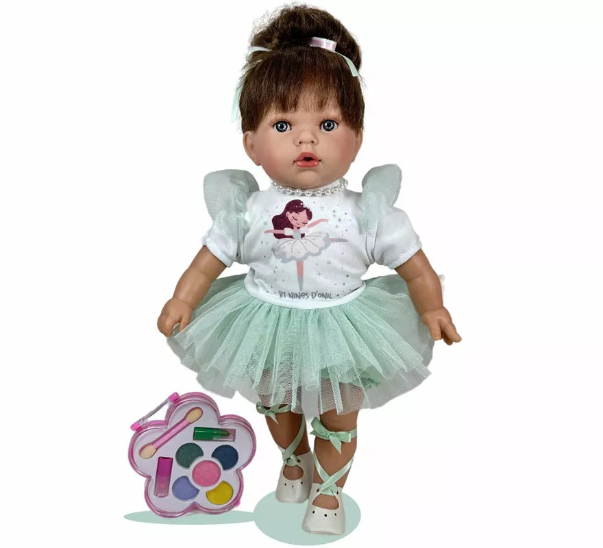 Translation missing: pt-PT.Muñeca Little Tita Bailarina verde menta con Maquillaje de 40 cm