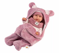 Boneca Mimi Chorosa de 42 cm com Bolsa Urso