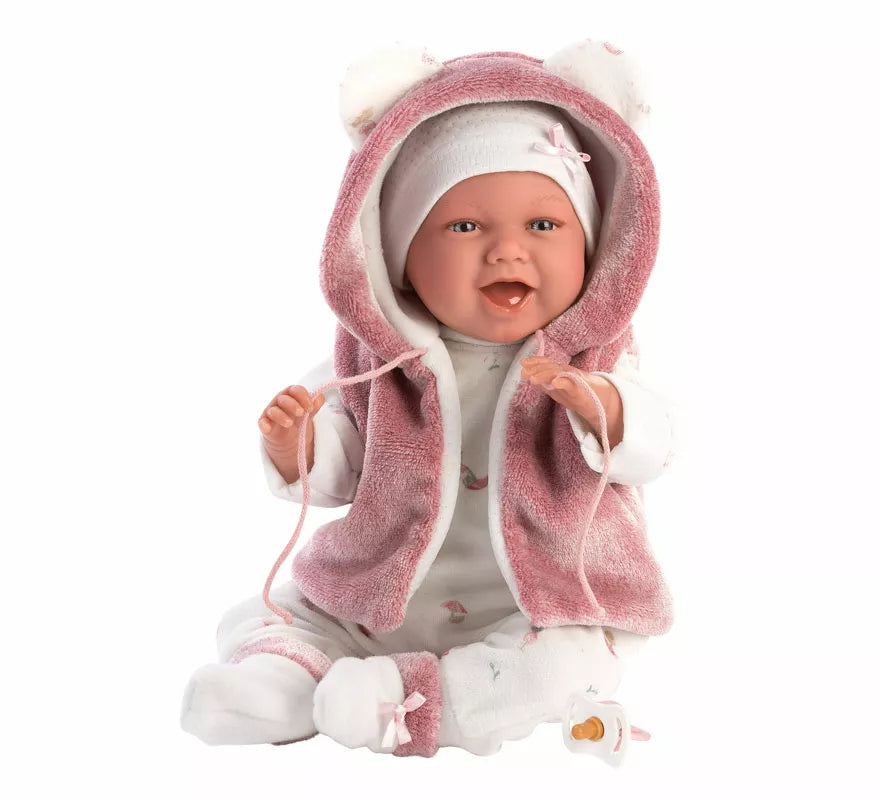 Muñeca Mimi Sonrisas de 42 cm con Chaqueta y Chupete
