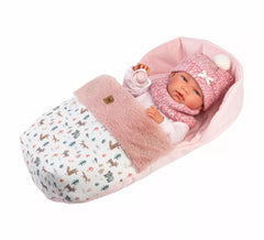Boneca Newborn Nica de 40 cm com Saqueta