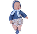 Muñeca Reborn Alex con vestido azul marino de 45 cm