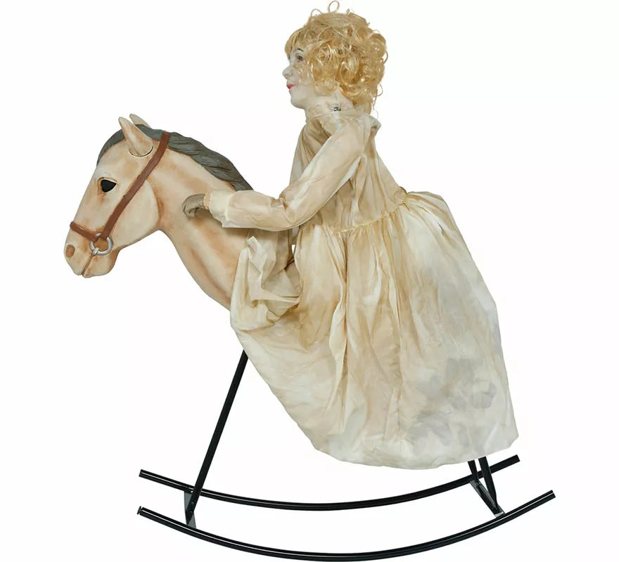 Translation missing: pt-PT.Muñeca Terrorífica a Caballito con Luz, Sonido y Movimiento de 100 cm