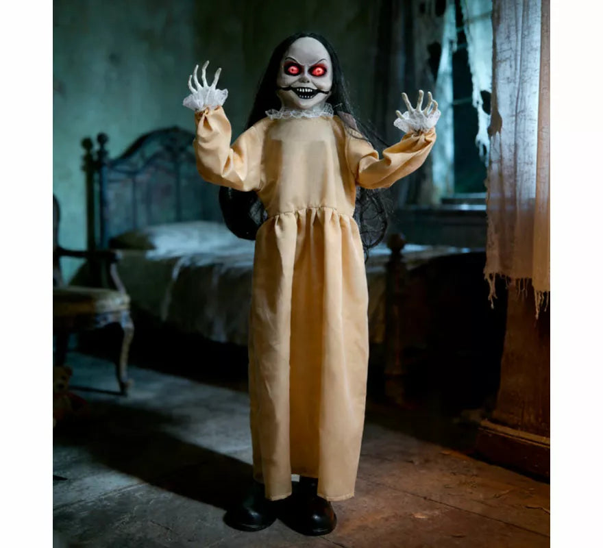 Translation missing: pt-PT.Muñeca Terrorífica con Luz, Sonido, Movimiento y Sensor de 116 cm