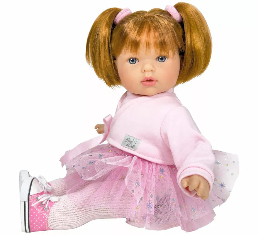 Translation missing: pt-PT.Muñeca Tita Star Pelirroja Bailarina rosa de 45 cm