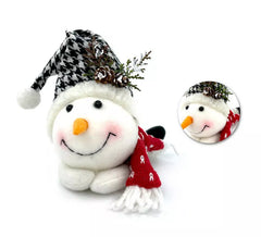 boneco de neve sentado 18 cm