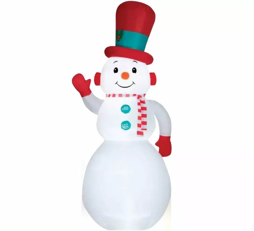 Translation missing: pt-PT.Muñeco de Nieve Sonriente Hinchable con LED de 302 cm